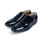 Classic Black Patent Oxford Shoes – Elegant Tuxedo Party Wear