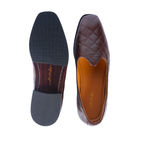 Brown Quilted Jutti – Modern Italian Sheep Leather & Indian Handicraft