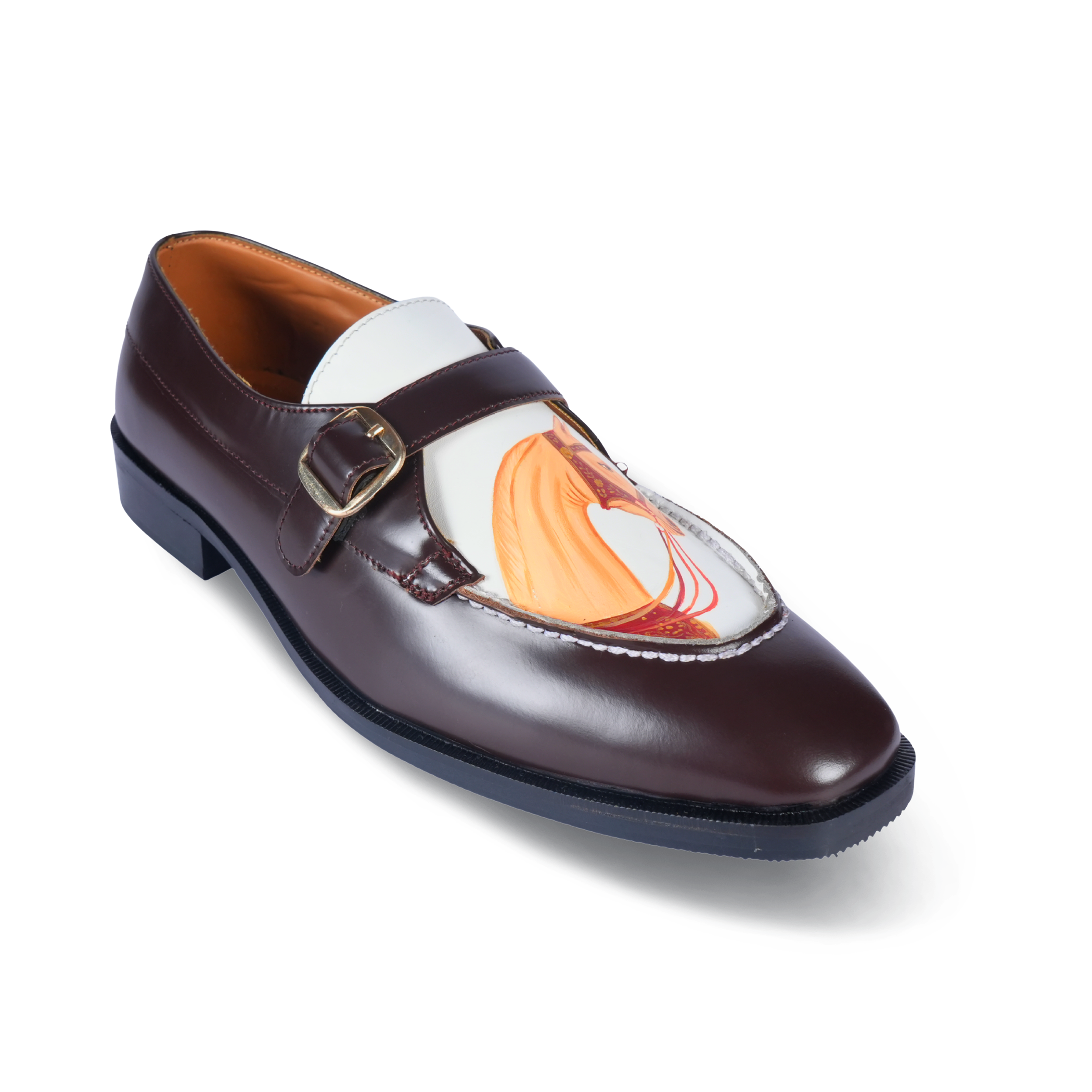 Handpainted Horse Italian Artisan Shoes – Unique Indian Handicraft & Italian Shape