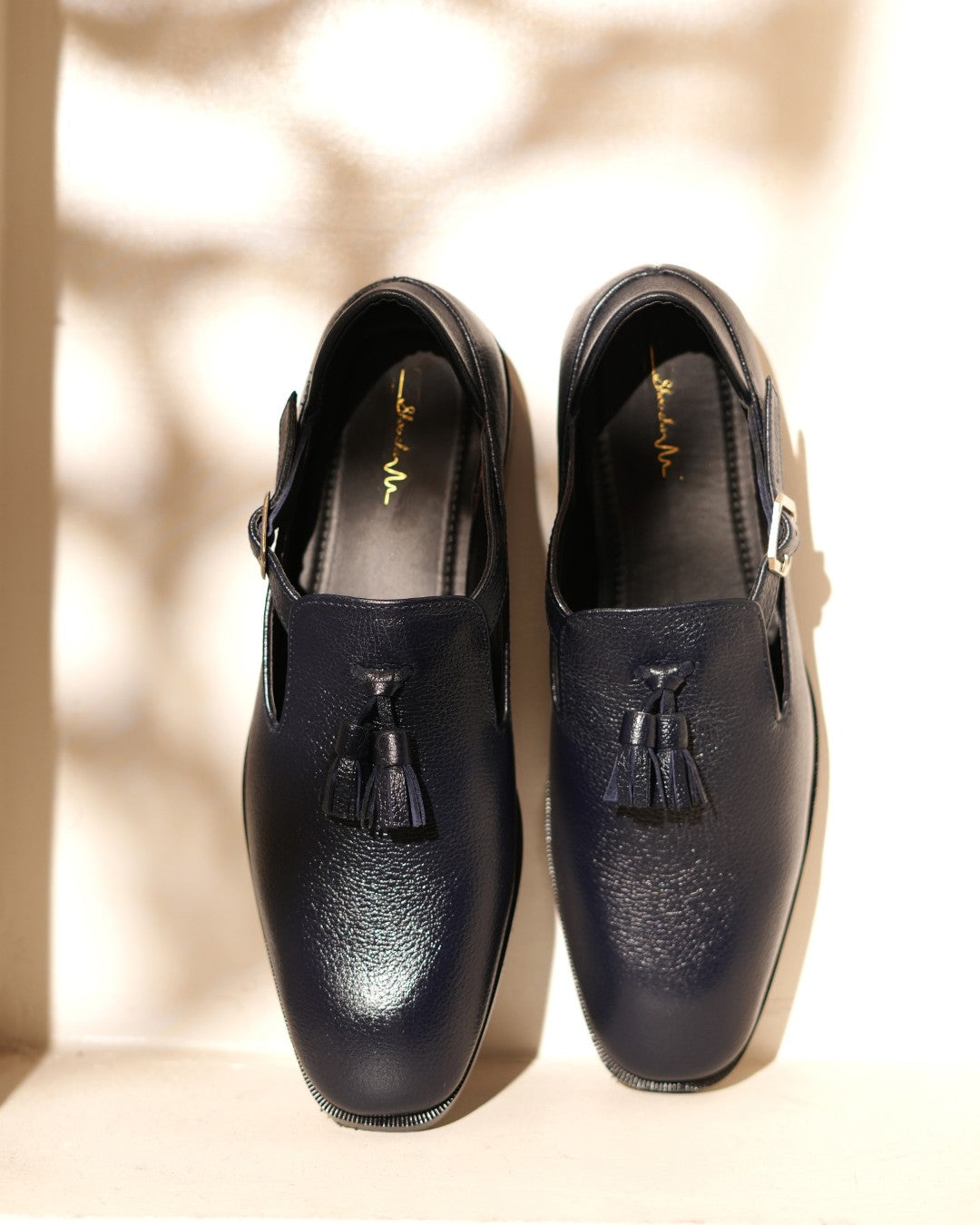 Navy Blue Tassel Jutti