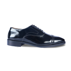 Black Oxford Punch Shoe – Italian Shape, Classic Style & Anti-Slip Sole