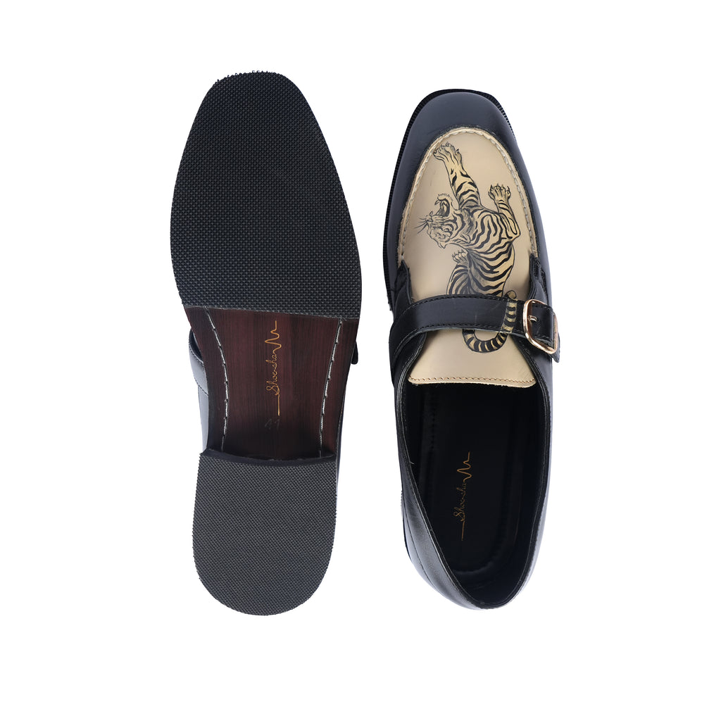 Handpainted Tiger Italian Artisan Shoes – Unique Indian Handicraft & Italian Shape