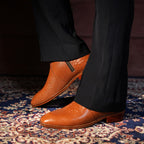 TAN SNAKE LEATHER CUBAN BOOTS – Luxe Tan Leather & Coordinated Sole