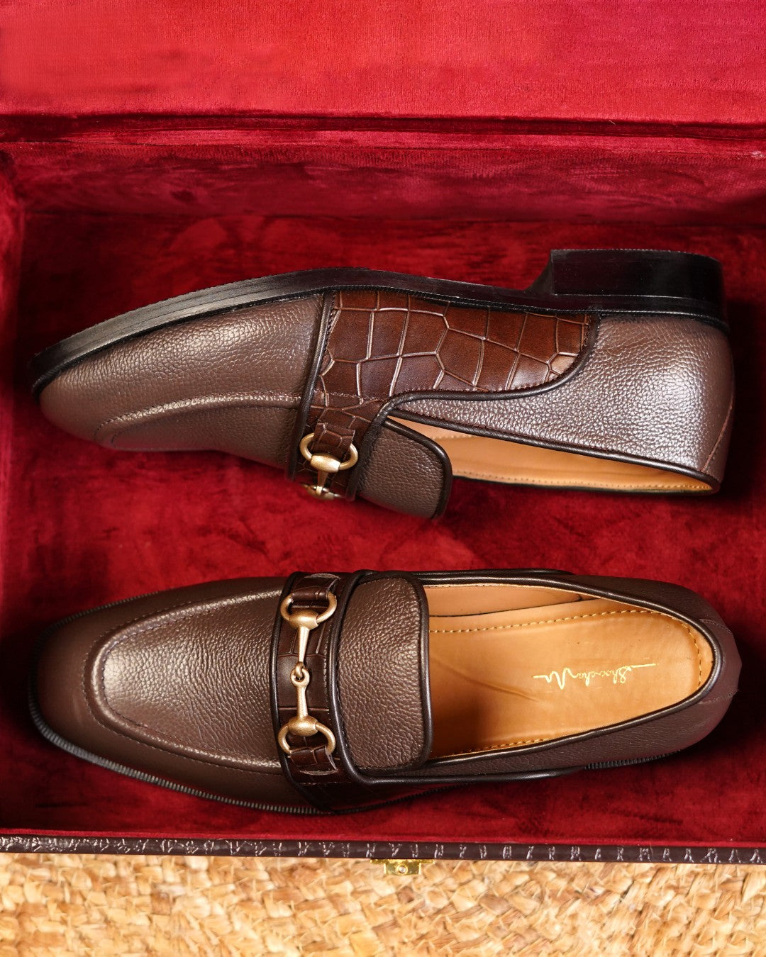 Brown Mild & Croco Mix Loafer