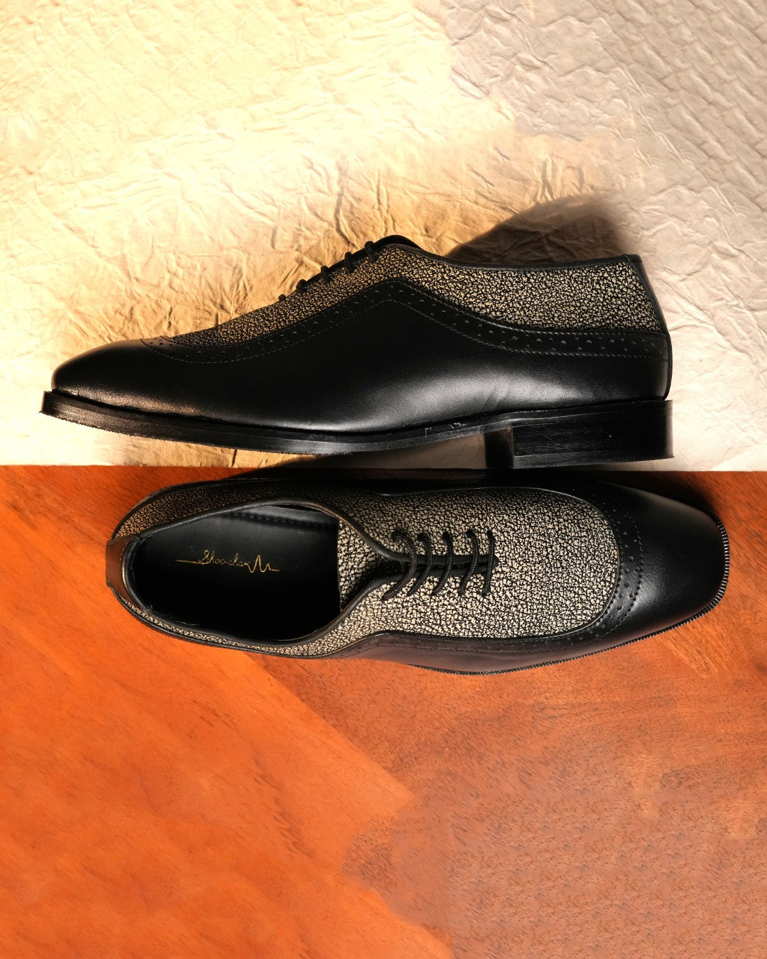 Noir Frost Derby Shoe