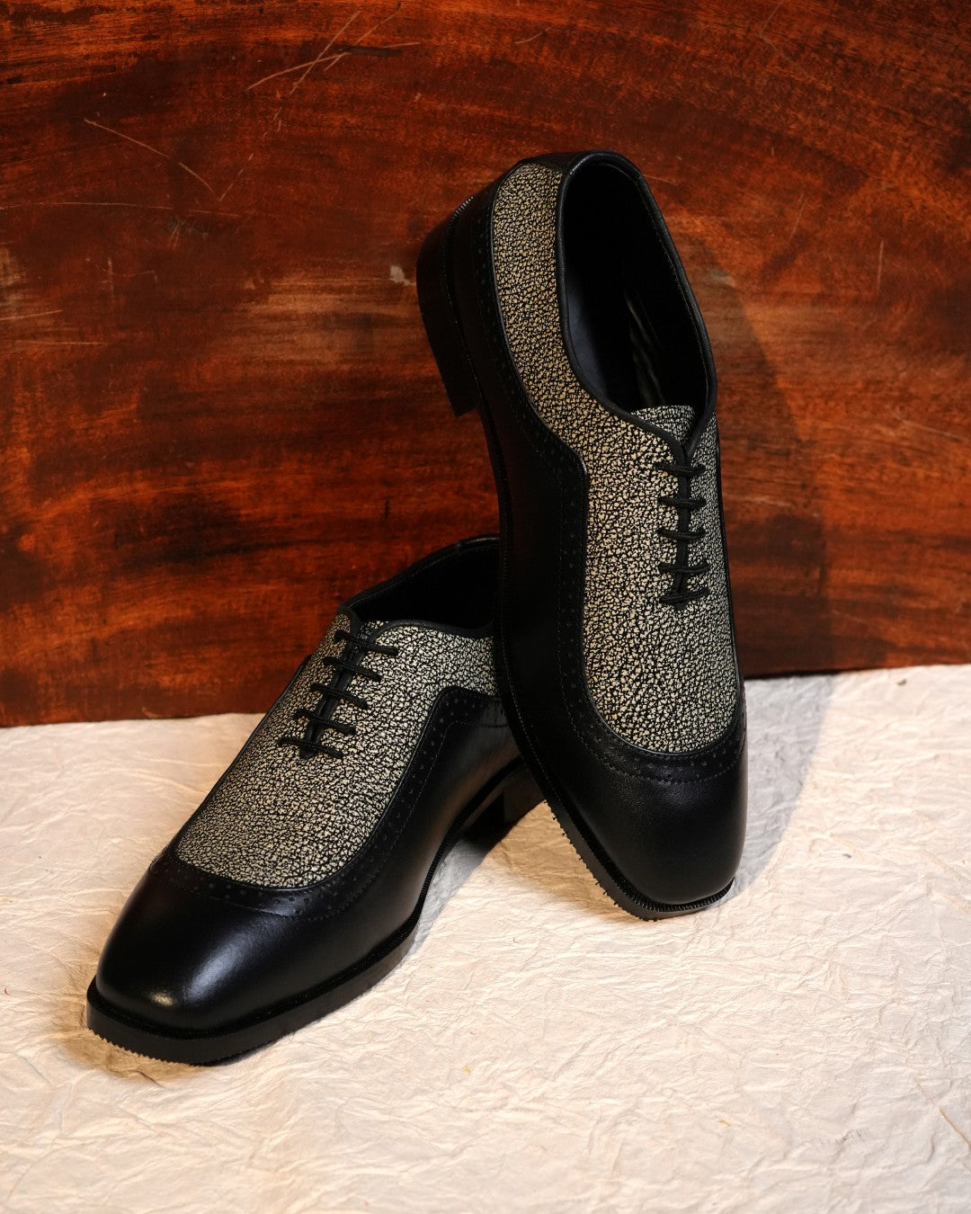 Noir Frost Derby Shoe